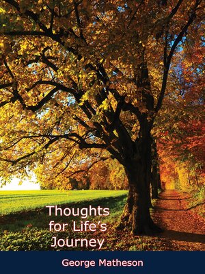 cover image of Thoughts for Life's Journey